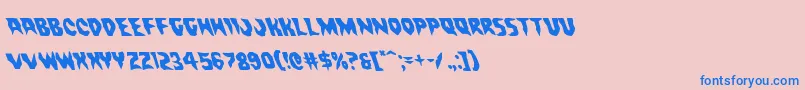 Countsuckulaleft Font – Blue Fonts on Pink Background