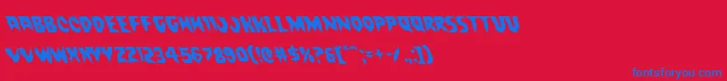 Countsuckulaleft Font – Blue Fonts on Red Background