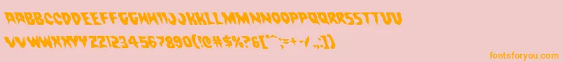 Countsuckulaleft Font – Orange Fonts on Pink Background