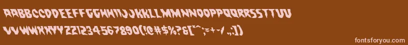 Countsuckulaleft Font – Pink Fonts on Brown Background