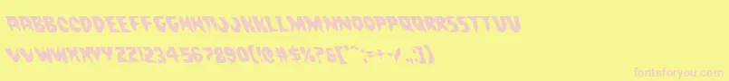 Countsuckulaleft Font – Pink Fonts on Yellow Background
