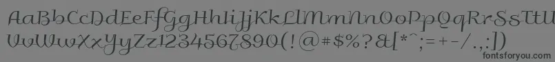 Шрифт Galberik – чёрные шрифты на сером фоне
