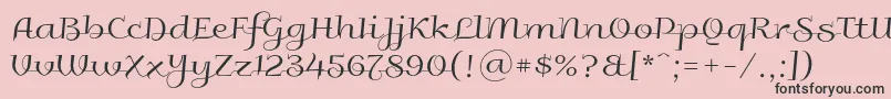 Galberik Font – Black Fonts on Pink Background