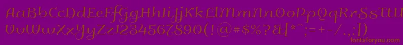 Galberik Font – Brown Fonts on Purple Background