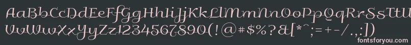 Galberik Font – Pink Fonts on Black Background