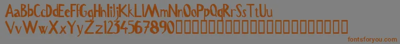 Weitere Informationen zur Serru-Schriftart Serru-Schriftart – Braune Schriften auf grauem Hintergrund