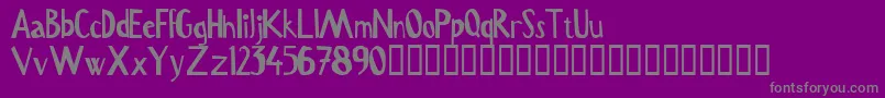 Шрифт Serru – серые шрифты на фиолетовом фоне