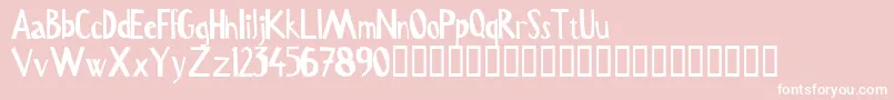 Serru Font – White Fonts on Pink Background