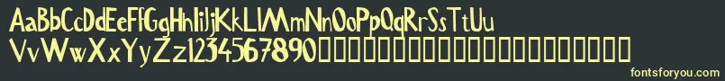 More about Serru Font Serru Font – Yellow Fonts on Black Background