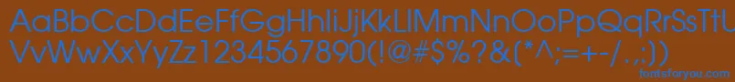 AgavantgardecyrBook Font – Blue Fonts on Brown Background