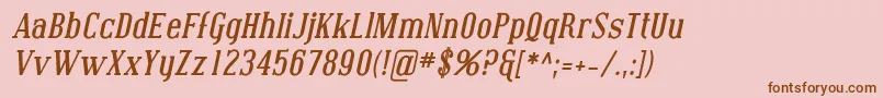 Шрифт Coving04 – коричневые шрифты на розовом фоне