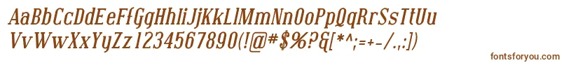 Шрифт Coving04 – коричневые шрифты на белом фоне