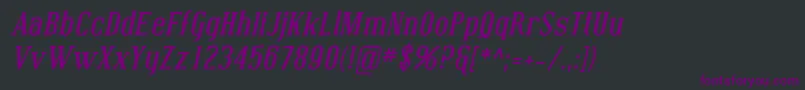 Шрифт Coving04 – фиолетовые шрифты на чёрном фоне