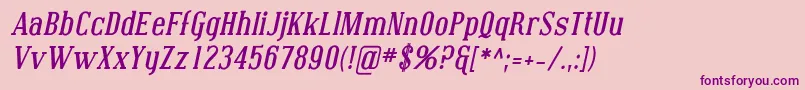 Шрифт Coving04 – фиолетовые шрифты на розовом фоне