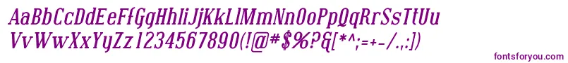 Coving04-fontti – violetit fontit valkoisella taustalla