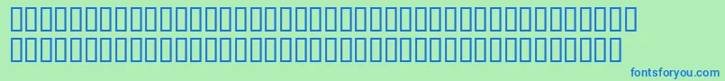 FromDover Font – Blue Fonts on Green Background