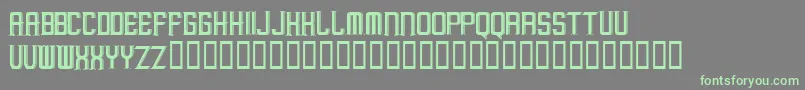 MargayurayaRegular-fontti – vihreät fontit harmaalla taustalla