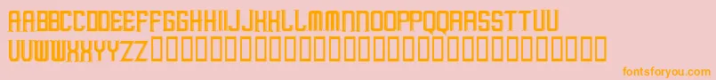 MargayurayaRegular Font – Orange Fonts on Pink Background