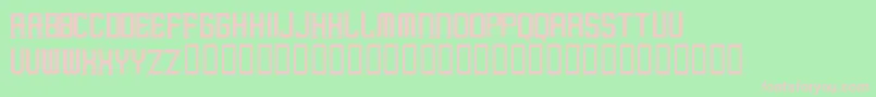 MargayurayaRegularフォントについての詳細 フォントMargayurayaRegular – 緑の背景にピンクのフォント