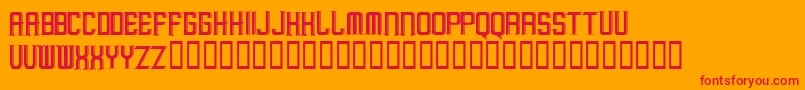 MargayurayaRegular Font – Red Fonts on Orange Background