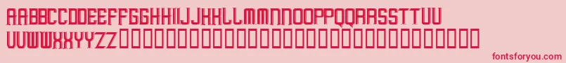 MargayurayaRegular Font – Red Fonts on Pink Background