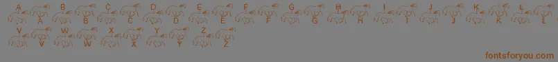 Weitere Informationen zur LmsMerryGoRound-Schriftart LmsMerryGoRound-Schriftart – Braune Schriften auf grauem Hintergrund