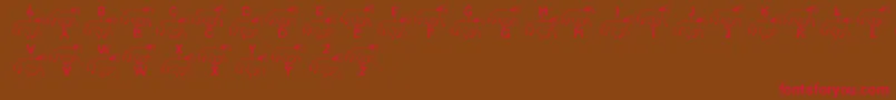 LmsMerryGoRound Font – Red Fonts on Brown Background