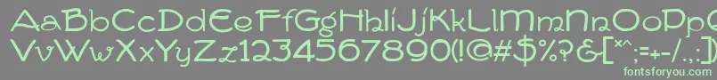 Lisätietoja FvDeventer-fontista FvDeventer-fontti – vihreät fontit harmaalla taustalla