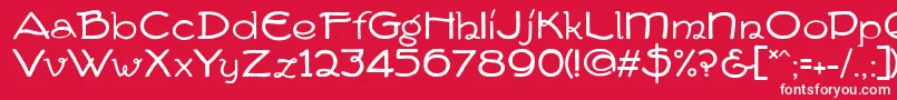 FvDeventer Font – White Fonts on Red Background