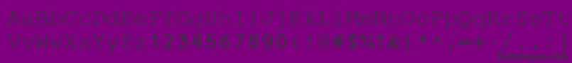 FixedMiriamTransparent Font – Black Fonts on Purple Background