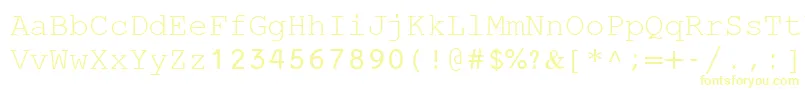 FixedMiriamTransparent Font – Yellow Fonts