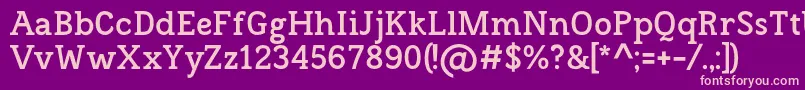 FrontenacBold Font – Pink Fonts on Purple Background