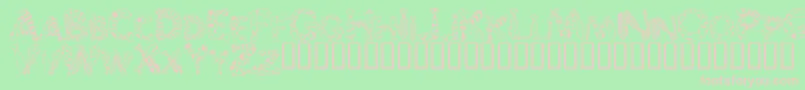 DaddyTie Font – Pink Fonts on Green Background