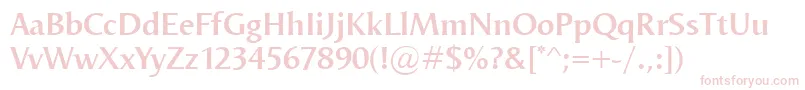 OdenseDemi Font – Pink Fonts on White Background