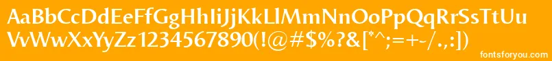 OdenseDemi Font – White Fonts on Orange Background