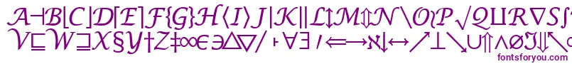 MachadomathsymbolsskRegular-fontti – violetit fontit