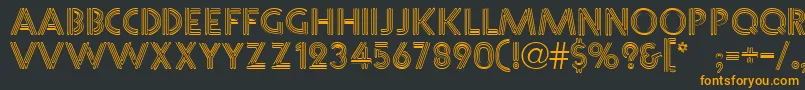 Шрифт NeoneRegular – оранжевые шрифты на чёрном фоне