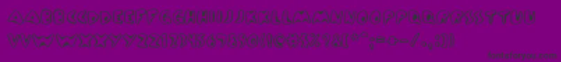 Шрифт Zincboom – чёрные шрифты на фиолетовом фоне
