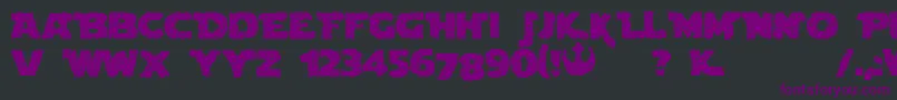 Blowndroid Font – Purple Fonts on Black Background