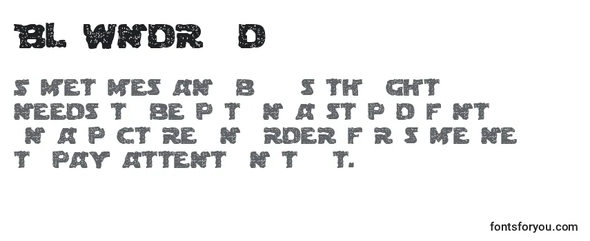 Blowndroid Font
