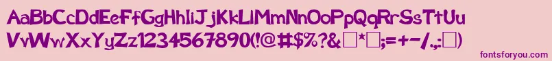 FzBasic12 Font – Purple Fonts on Pink Background