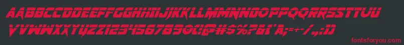 Pistoleerlasital2 Font – Red Fonts on Black Background