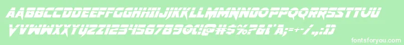 Pistoleerlasital2 Font – White Fonts on Green Background