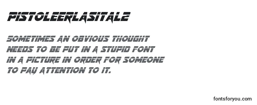 Pistoleerlasital2 Font