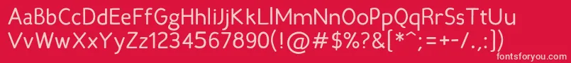 Candelabook Font – Pink Fonts on Red Background