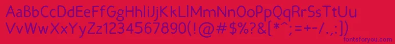 Candelabook Font – Purple Fonts on Red Background