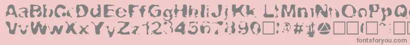 Lava-Schriftart – Graue Schriften auf rosa Hintergrund