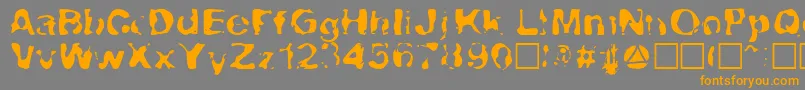 Lava-fontti – oranssit fontit harmaalla taustalla