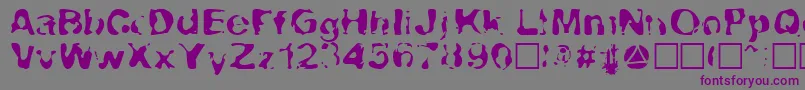 Lava Font – Purple Fonts on Gray Background