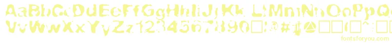 Шрифт Lava – жёлтые шрифты